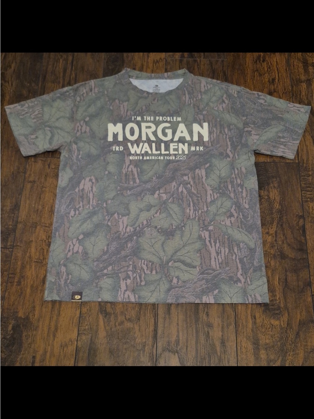 Morgan Wallen Men's Short Sleeve Camo T-Shirt - Green